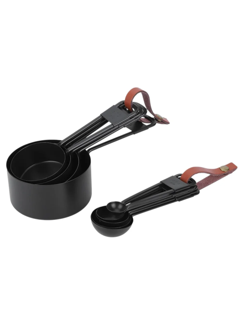 Hearth & Hand with Magnolia 9pc Measuring Spoon & Cup Set Matte Black